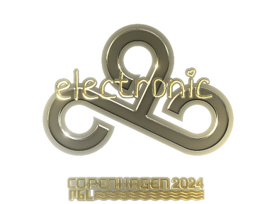 Sticker | electronic (Gold) | Copenhagen 2024
