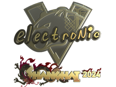 Sticker | electronic (Gold) | Shanghai 2024
