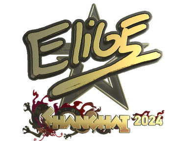 Sticker | EliGE (Gold) | Shanghai 2024