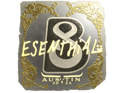 Sticker | esenthial (Gold) | Austin 2025
