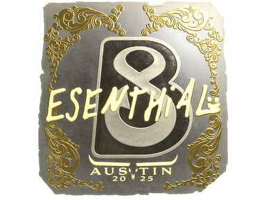Sticker | esenthial (Gold) | Austin 2025