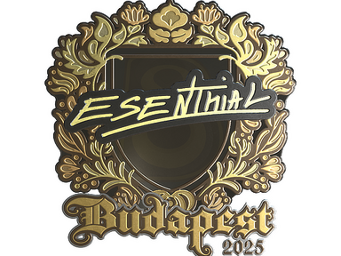 Sticker | esenthial (Gold) | Budapest 2025