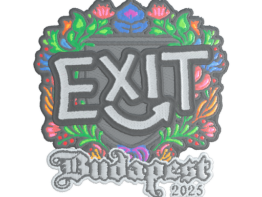 Sticker | exit (Embroidered) | Budapest 2025
