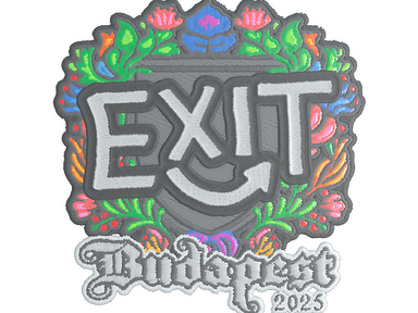 Sticker | exit (Embroidered) | Budapest 2025