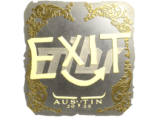Sticker | exit (Gold) | Austin 2025