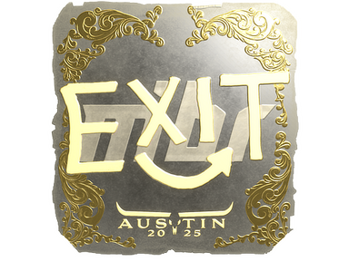 Sticker | exit (Gold) | Austin 2025