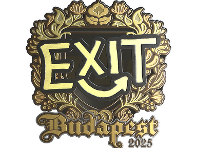 Sticker | exit (Gold) | Budapest 2025