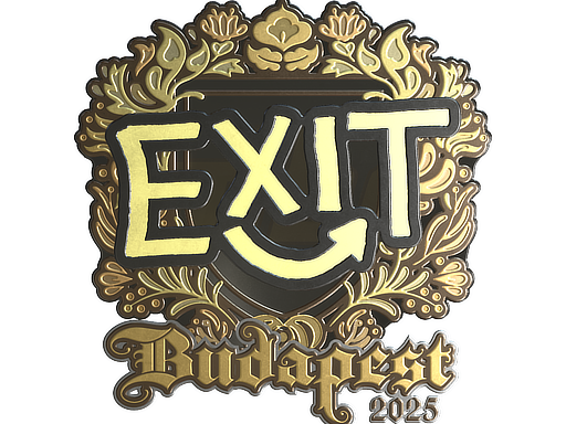 Sticker | exit (Gold) | Budapest 2025