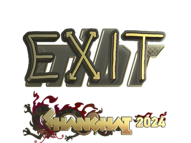 Sticker | exit (Gold) | Shanghai 2024
