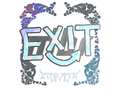 Sticker | exit (Holo) | Austin 2025
