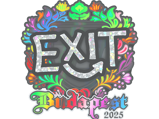 Sticker | exit (Holo) | Budapest 2025