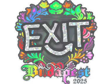 Sticker | exit (Holo) | Budapest 2025