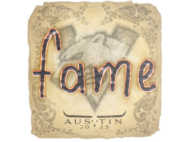 Sticker | fame | Austin 2025