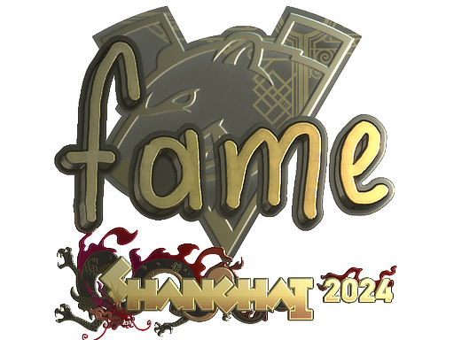 Sticker | fame (Gold) | Shanghai 2024