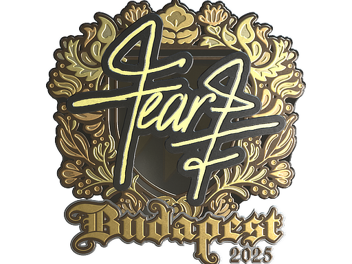 Sticker | fEAR (Gold) | Budapest 2025