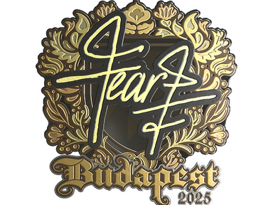 Sticker | fEAR (Gold) | Budapest 2025