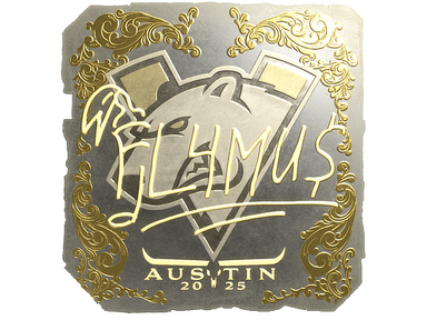 Sticker | FL4MUS (Gold) | Austin 2025