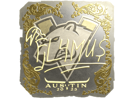 Sticker | FL4MUS (Gold) | Austin 2025