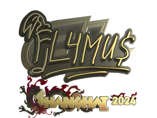 Sticker | FL4MUS (Gold) | Shanghai 2024