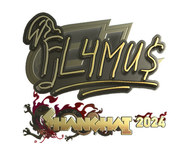 Sticker | FL4MUS (Gold) | Shanghai 2024