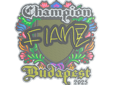 Sticker | FlameZ (Embroidered, Champion) | Budapest 2025