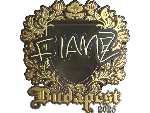 Sticker | FlameZ (Gold) | Budapest 2025