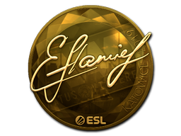 Sticker | flamie (Gold) | Katowice 2019