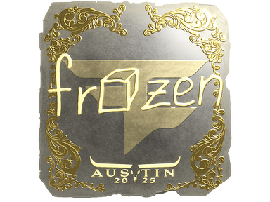 Sticker | frozen (Gold) | Austin 2025