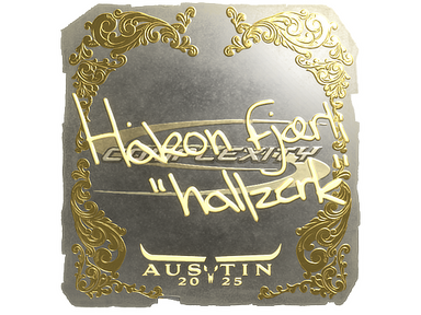 Sticker | hallzerk (Gold) | Austin 2025