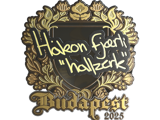 Sticker | hallzerk (Gold) | Budapest 2025