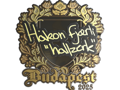 Sticker | hallzerk (Gold) | Budapest 2025