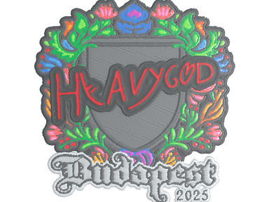 Sticker | Heavygod (Embroidered) | Budapest 2025