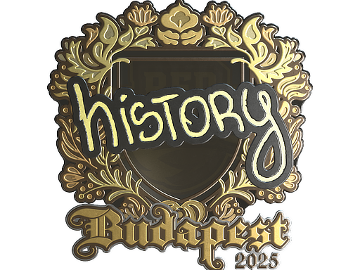 Sticker | History (Gold) | Budapest 2025