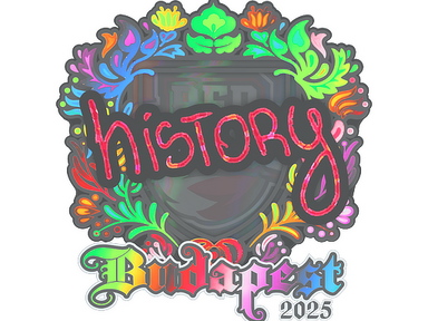 Sticker | History (Holo) | Budapest 2025