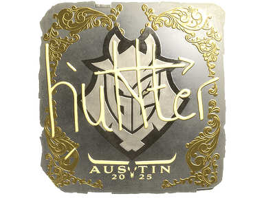 Sticker | huNter- (Gold) | Austin 2025