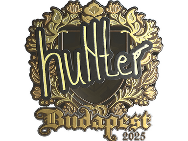 Sticker | huNter- (Gold) | Budapest 2025
