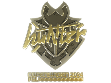 Sticker | huNter- (Gold) | Copenhagen 2024