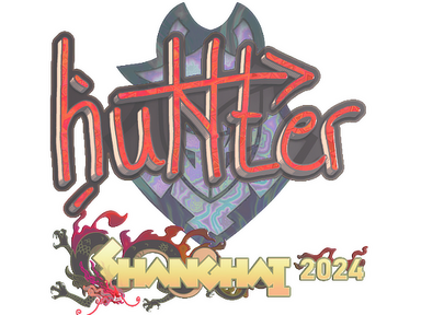 Sticker | huNter- (Holo) | Shanghai 2024