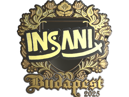 Sticker | insani (Gold) | Budapest 2025