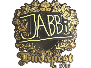 Sticker | jabbi (Gold) | Budapest 2025