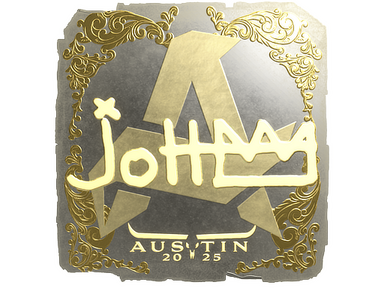 Sticker | jottAAA (Gold) | Austin 2025