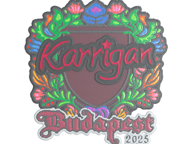 Sticker | karrigan (Embroidered) | Budapest 2025
