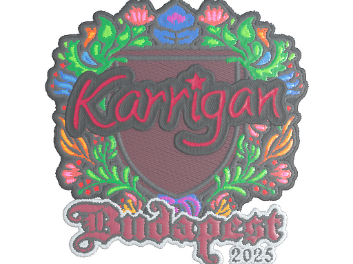 Sticker | karrigan (Embroidered) | Budapest 2025