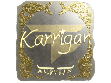 Sticker | karrigan (Gold) | Austin 2025