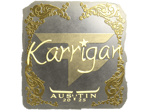 Sticker | karrigan (Gold) | Austin 2025