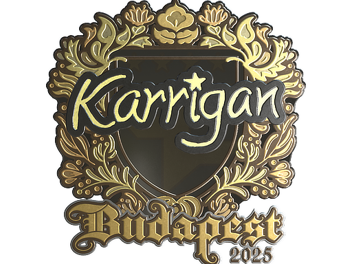 Sticker | karrigan (Gold) | Budapest 2025