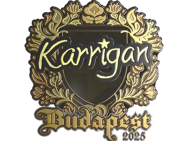 Sticker | karrigan (Gold) | Budapest 2025