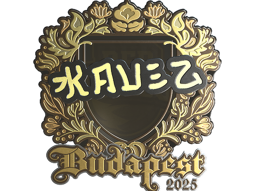 Sticker | kauez (Gold) | Budapest 2025