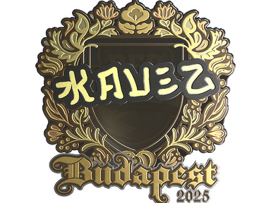 Sticker | kauez (Gold) | Budapest 2025