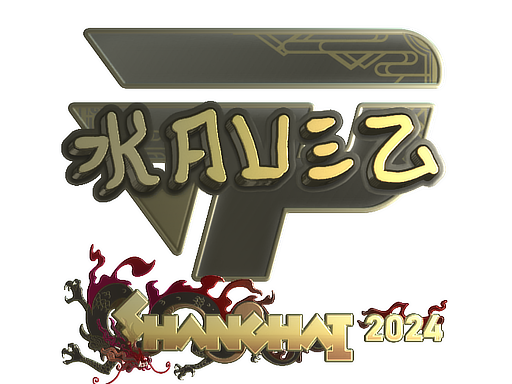 Sticker | kauez (Gold) | Shanghai 2024